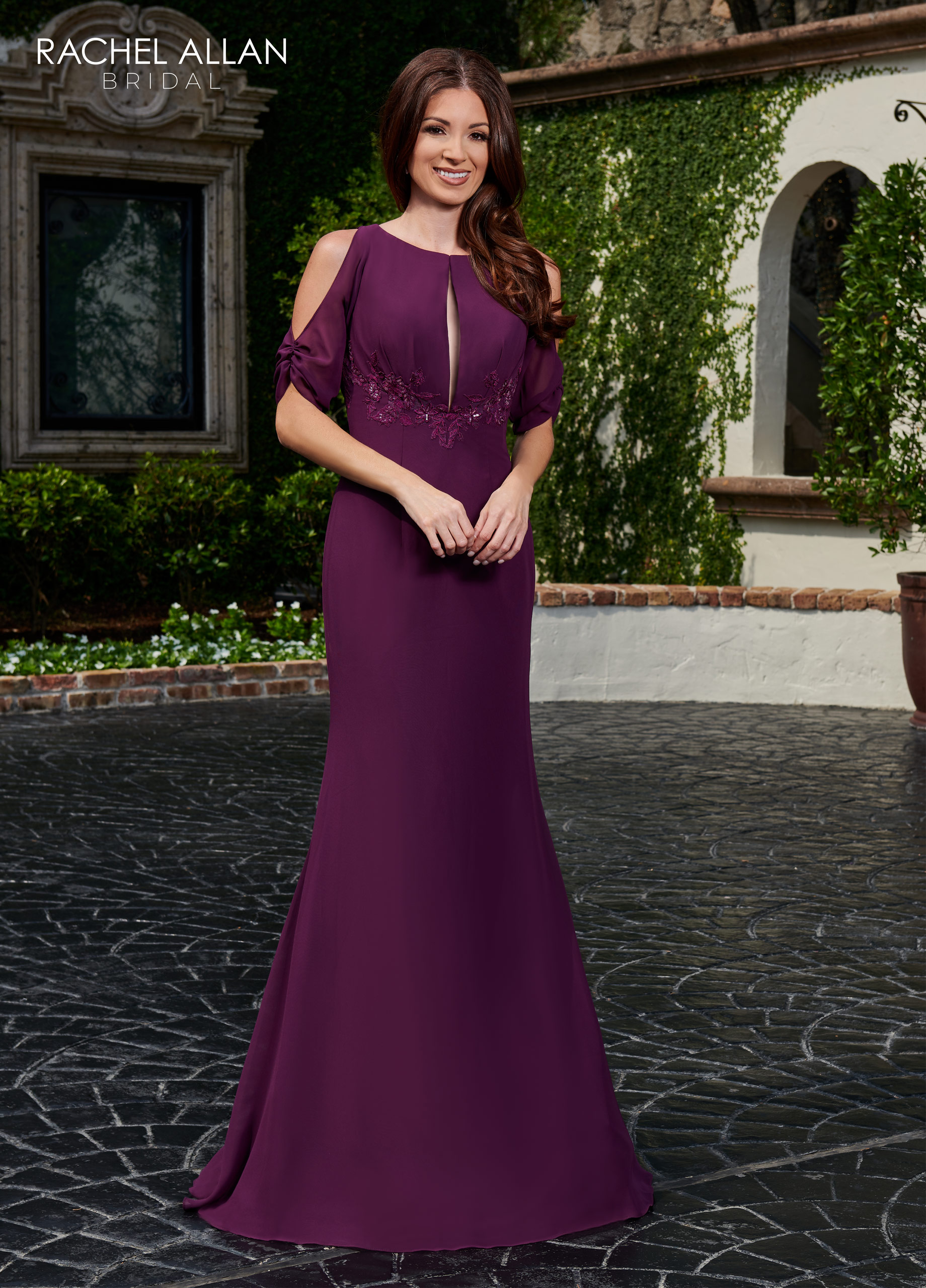 Round Fit & Flare Beautiful Mothers in EGGPLANT Color