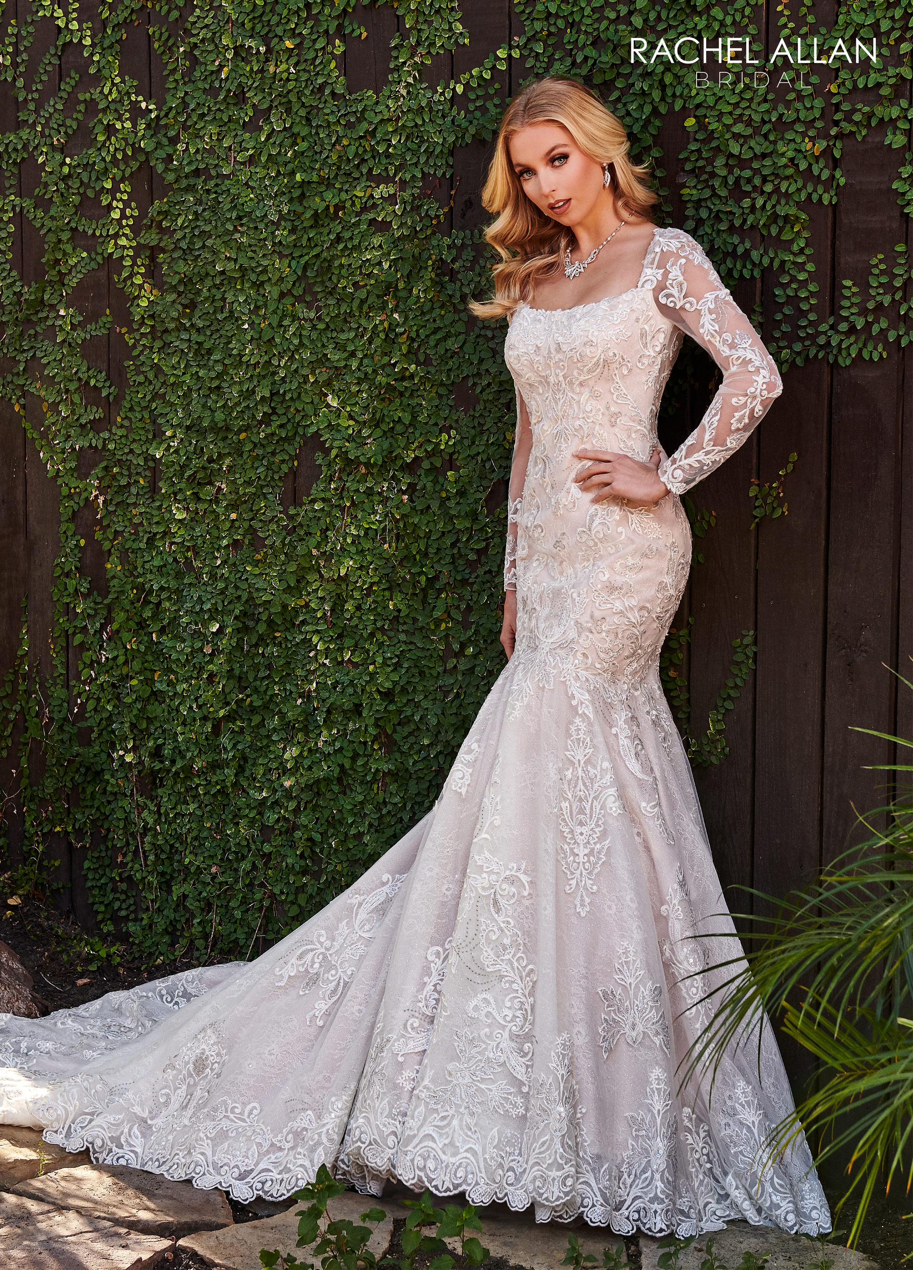 Square Fit & Flare Lo' Adoro Bridal in IVORY NUDE Color