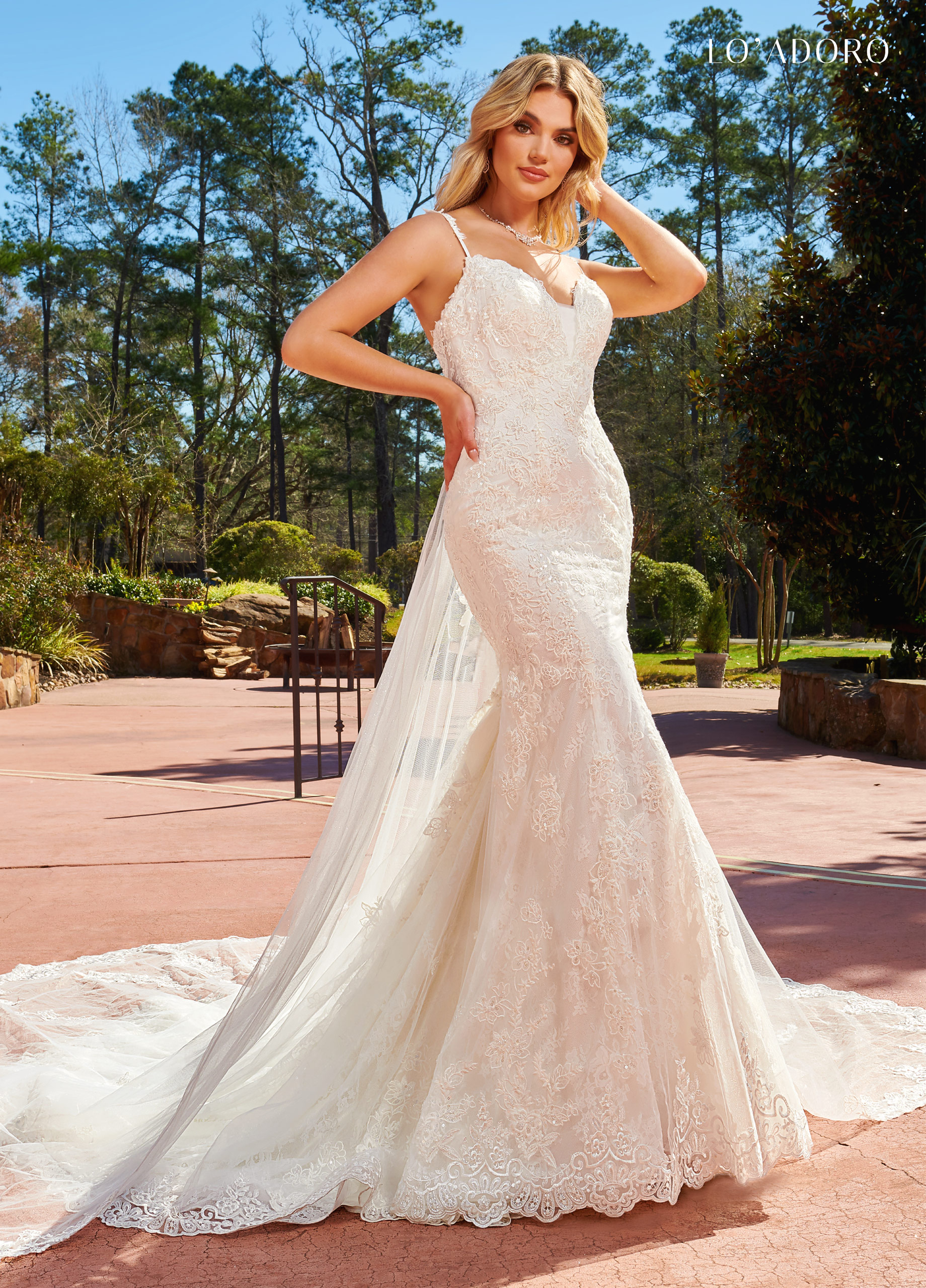 Sweetheart Fit & Flare Lo' Adoro Bridal in IVORY Color
