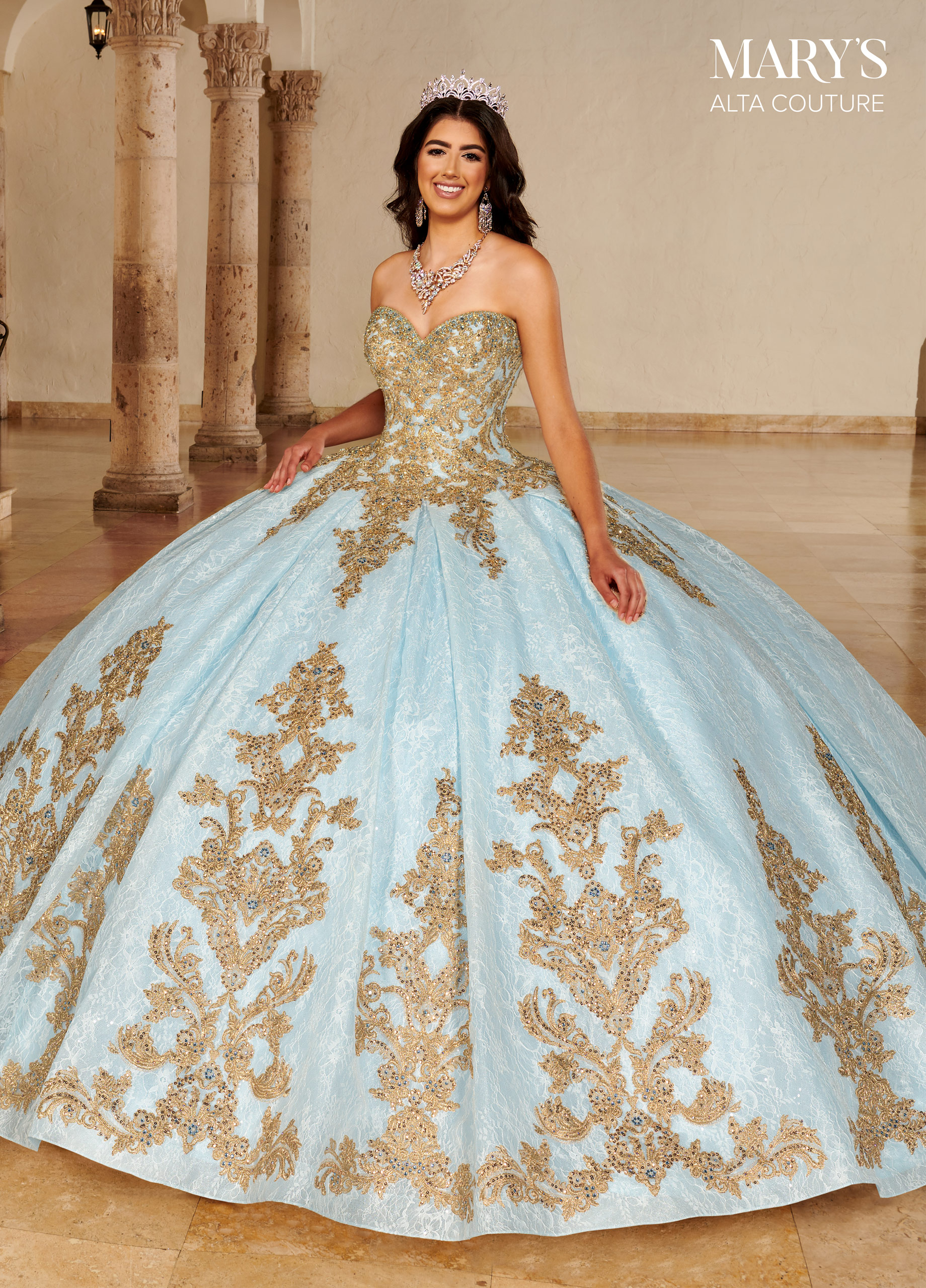Sweetheart Ball Gowns Alta Couture Quinceanera Gowns in Color | Style ...
