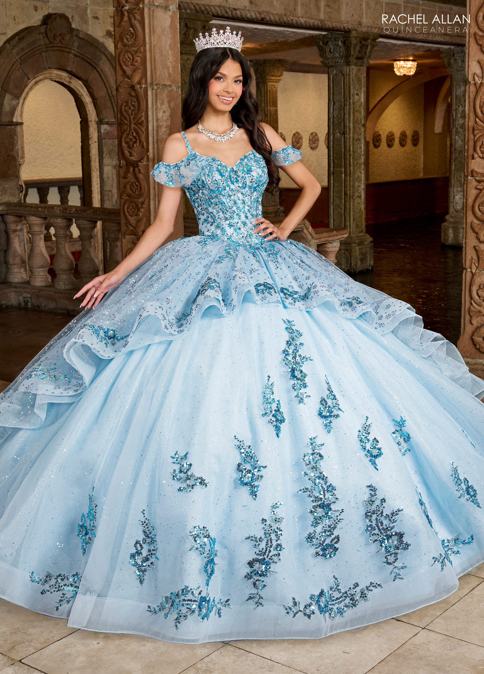 Sweetheart Ball Gown Carmina Quinceanera Gowns in Color | Style - RQ1136