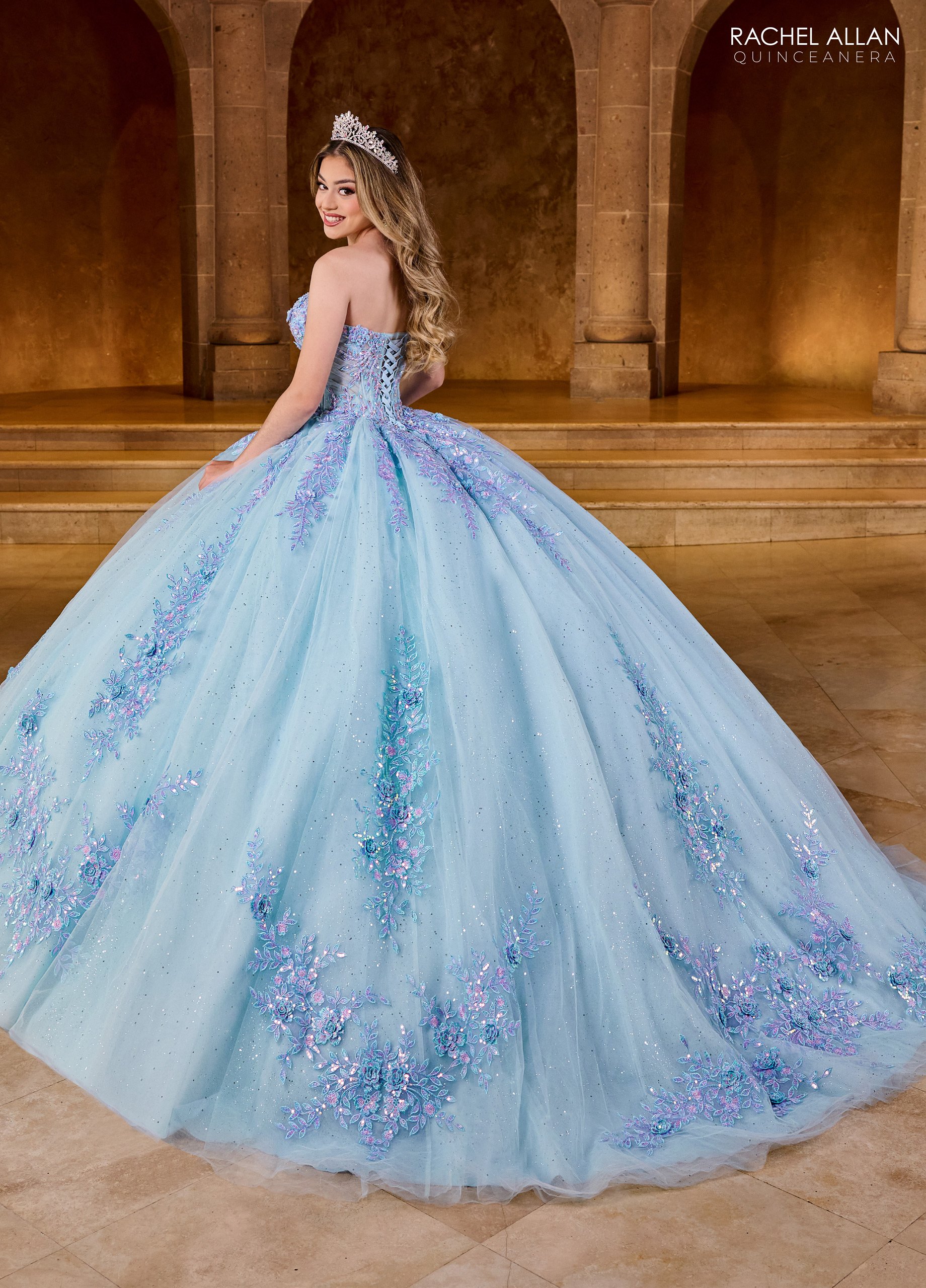 Sweetheart Ball Gown Carmina Quinceanera Gowns in Color | Style - RQ1148