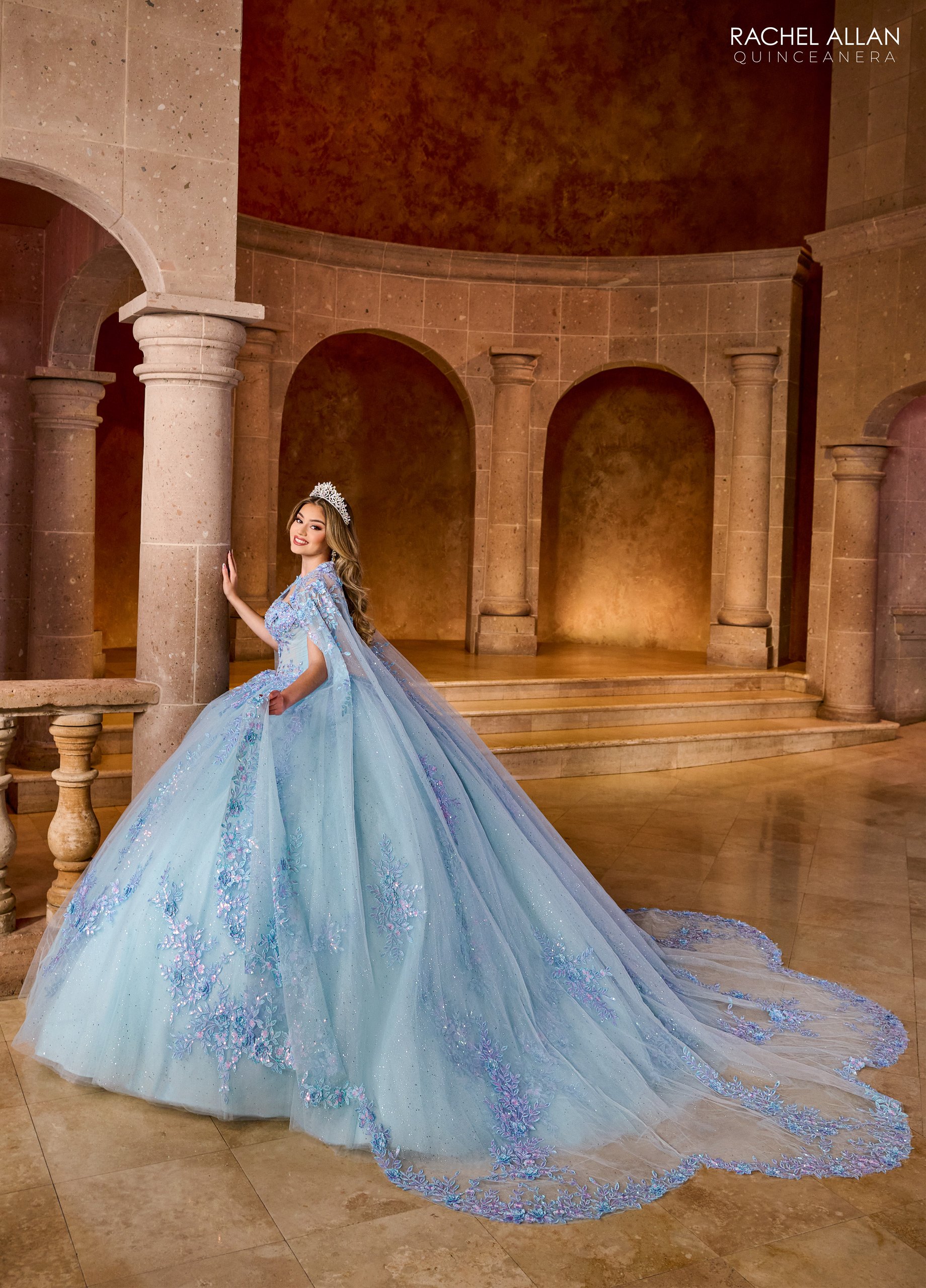 Sweetheart Ball Gown Carmina Quinceanera Gowns in Color | Style - RQ1148