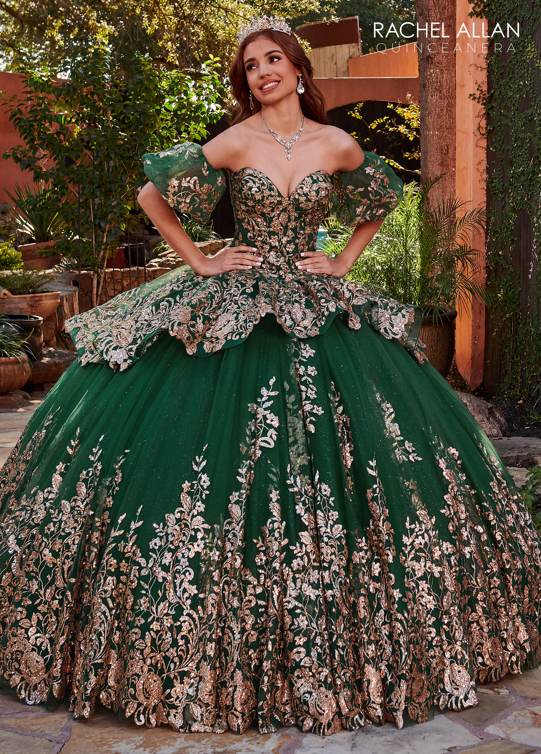 Sweetheart Ball Gowns Carmina in EMERALD Color