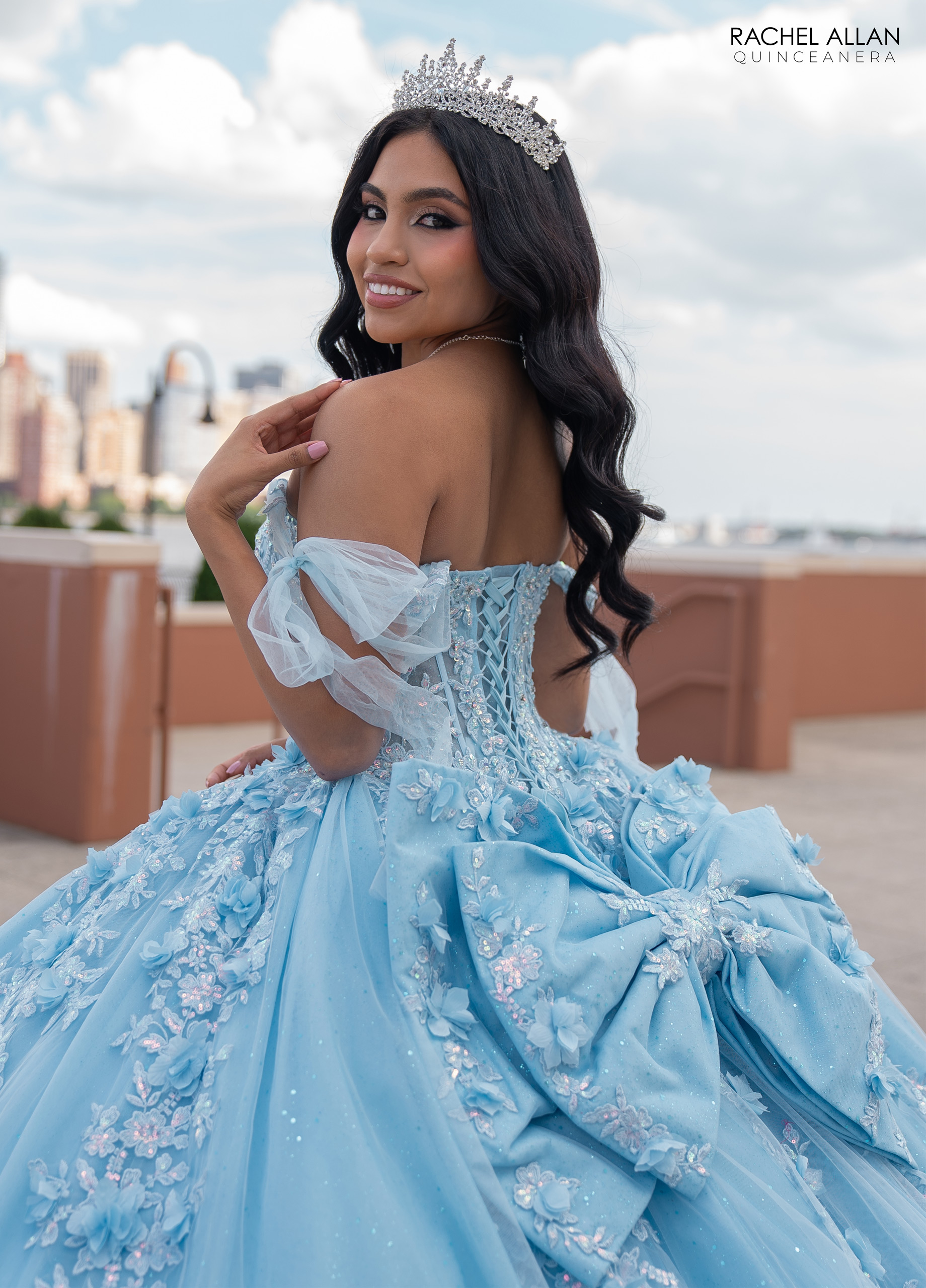 Dipped Ball Gown Carmina Quinceanera Gowns in Color | Style - RQ1132