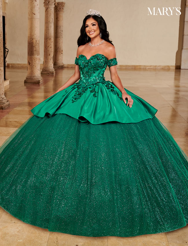 Green Carmina Quinceanera Gowns | Rachel Allan