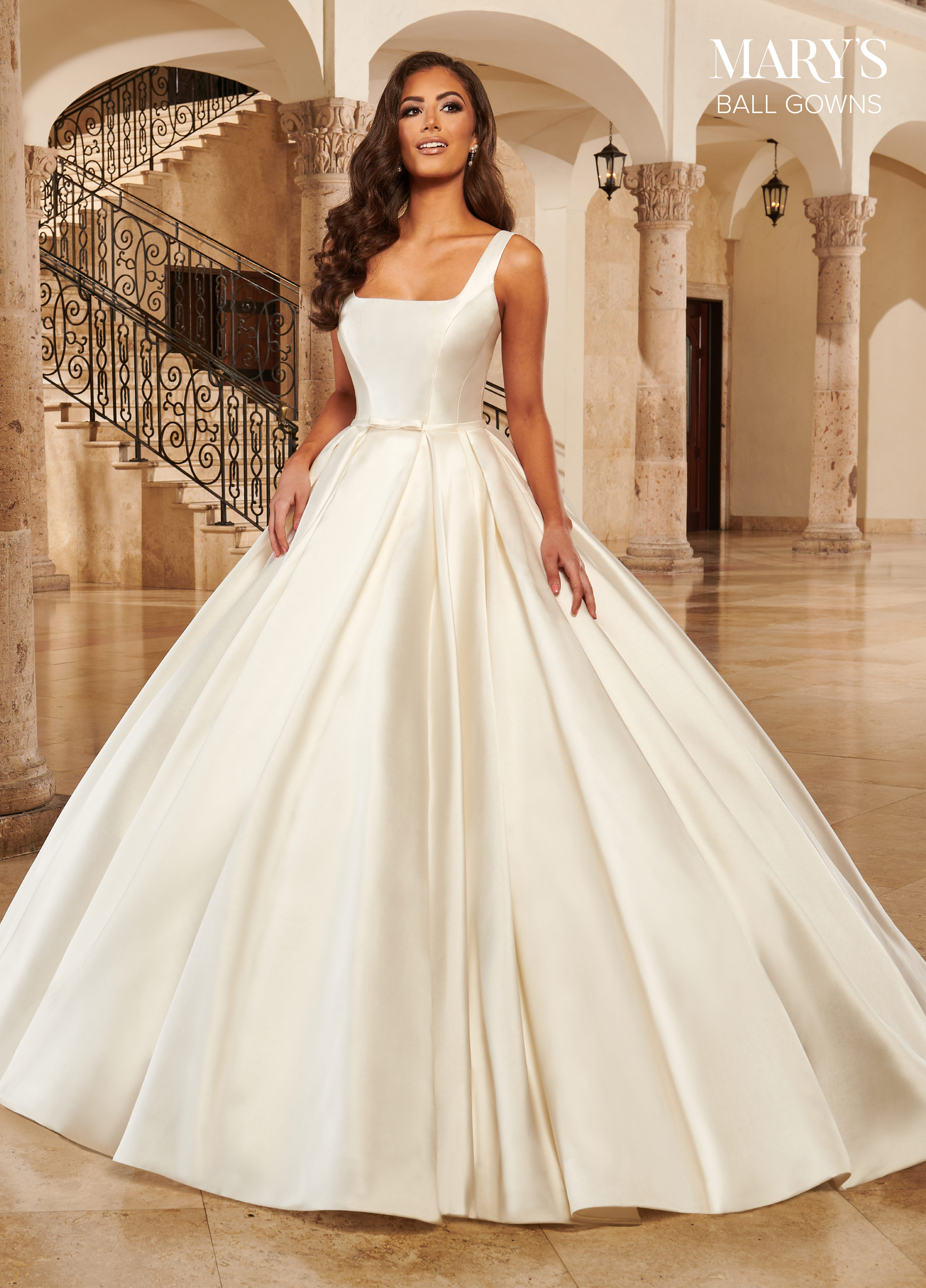 Square Ball Gowns Ball Gowns in IVORY Color