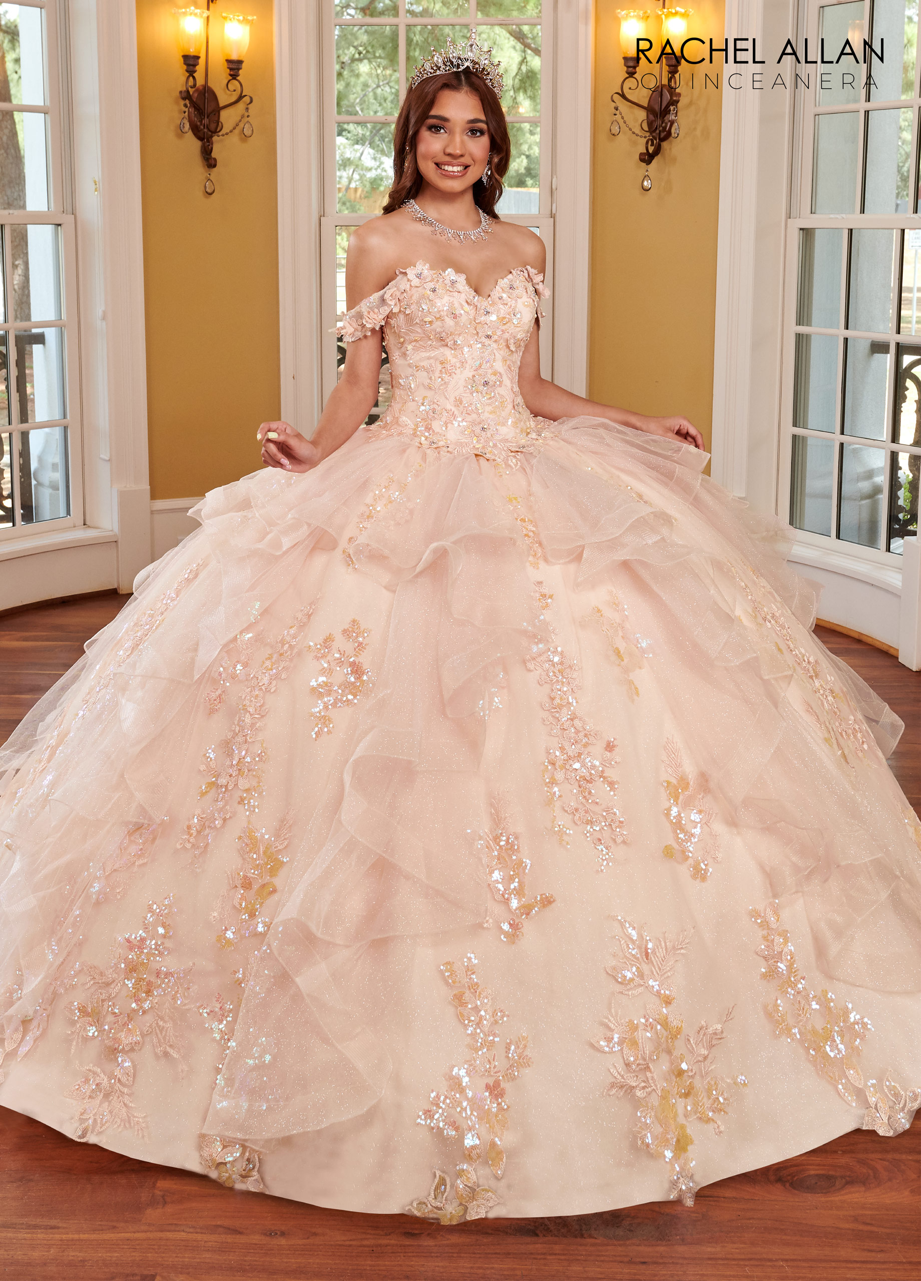 Sweetheart Ball Gowns La Reina in BLUSH Color
