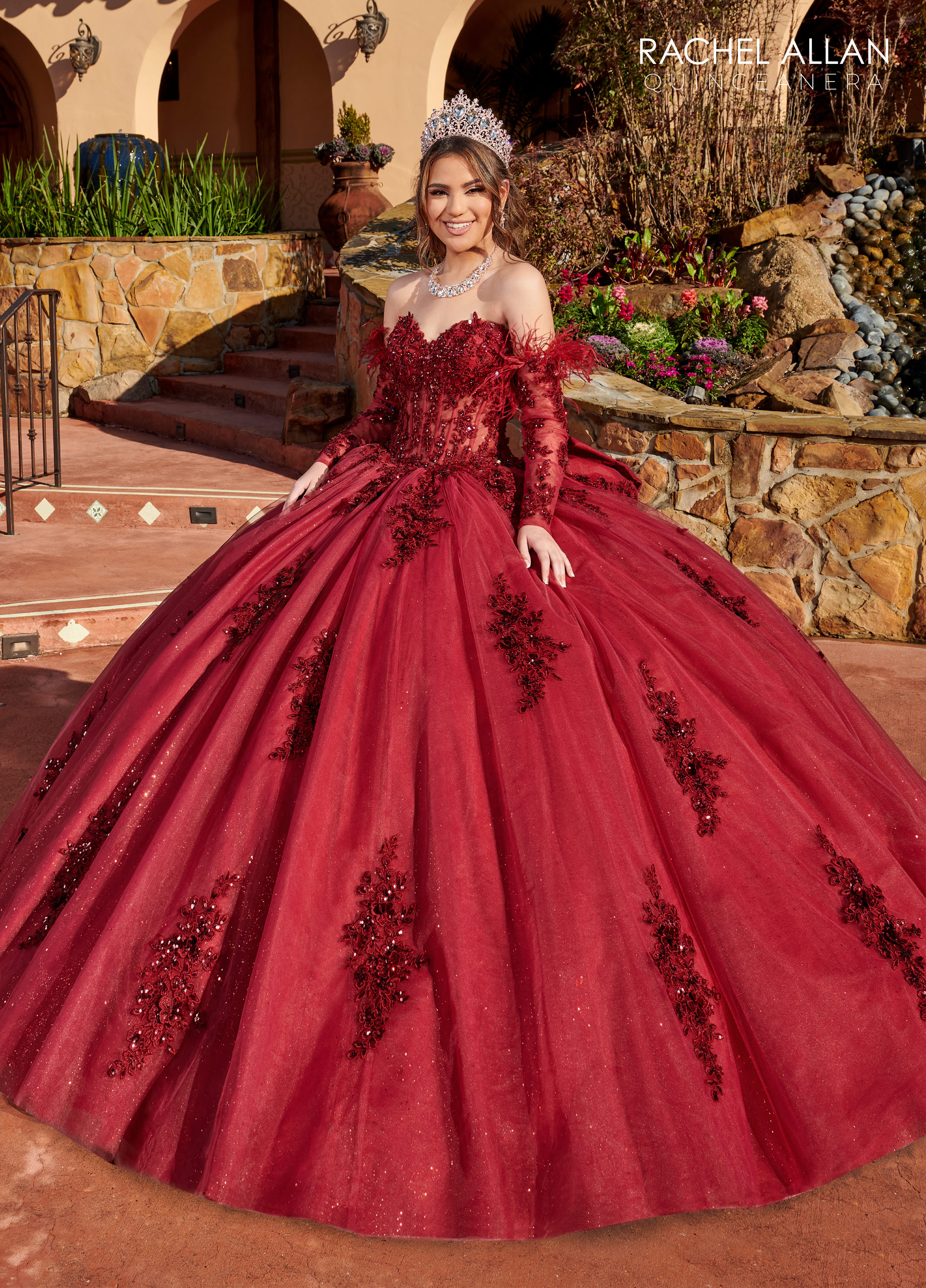 Strapless Ball Gown La Reina Quinceanera Gowns in Color | Style - RQ2171
