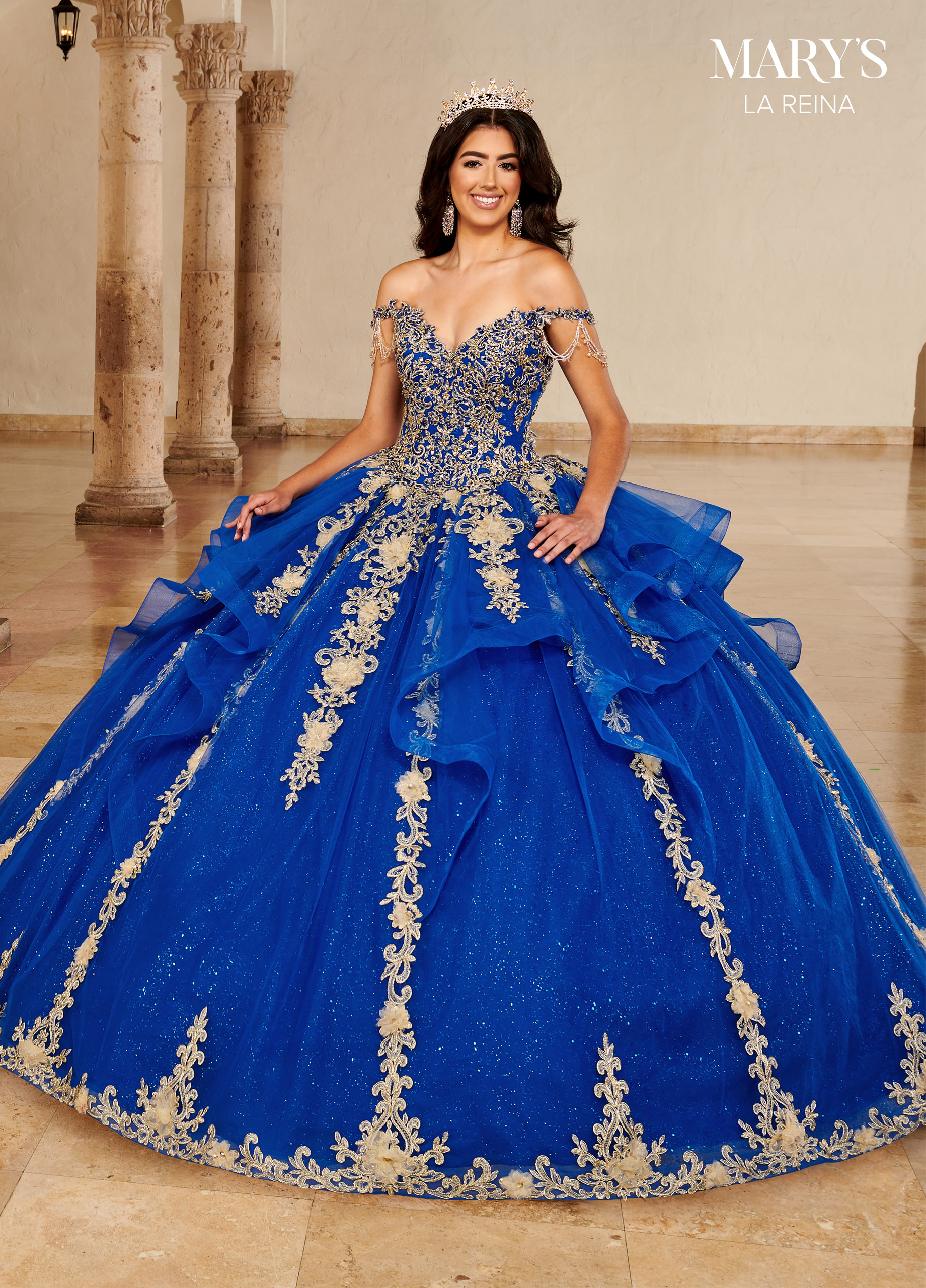 Sweetheart Ball Gowns La Reina Quinceanera Gowns in Color | Style - MQ2143