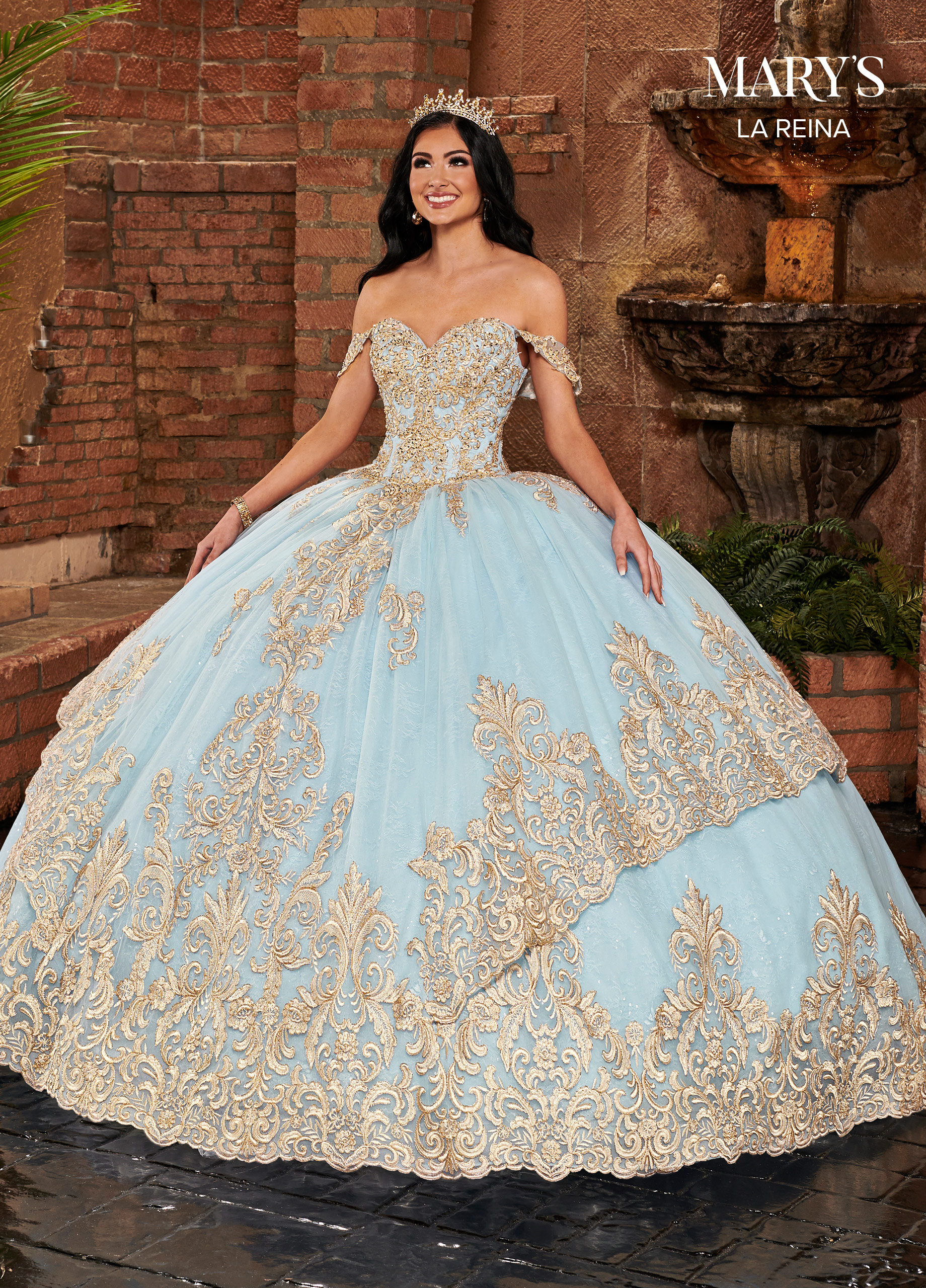 Off The Shoulder Ball Gowns La Reina Quinceanera Gowns in Color | Style ...