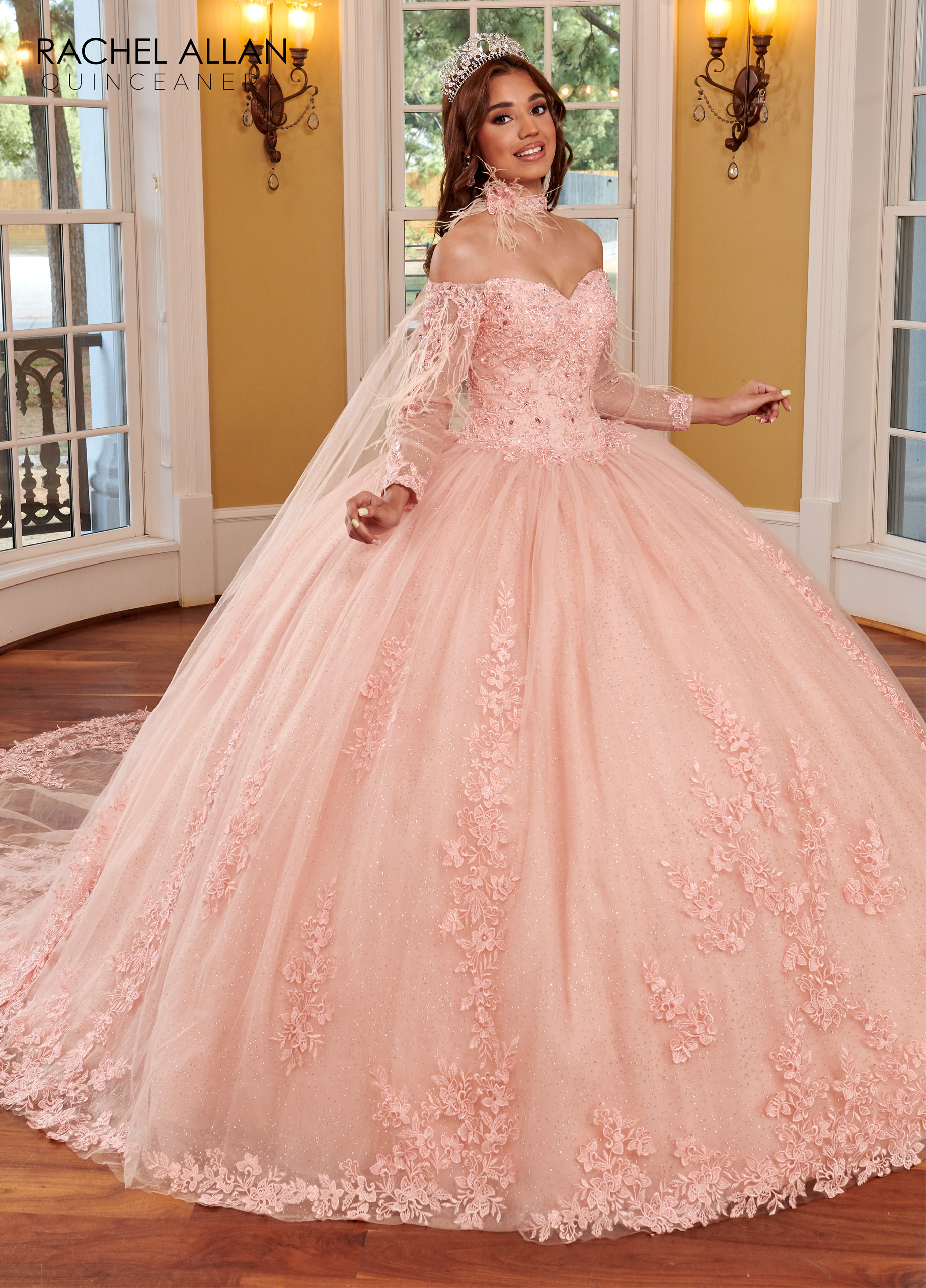 Sweetheart Ball Gowns La Reina in BLUSH Color