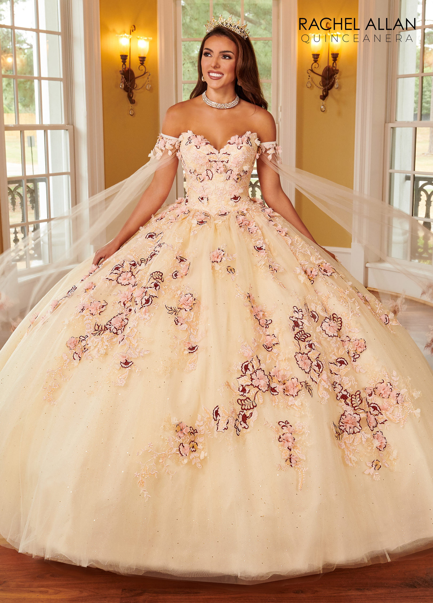 Sweetheart Ball Gowns La Reina in CHAMPAGNE MULTI Color