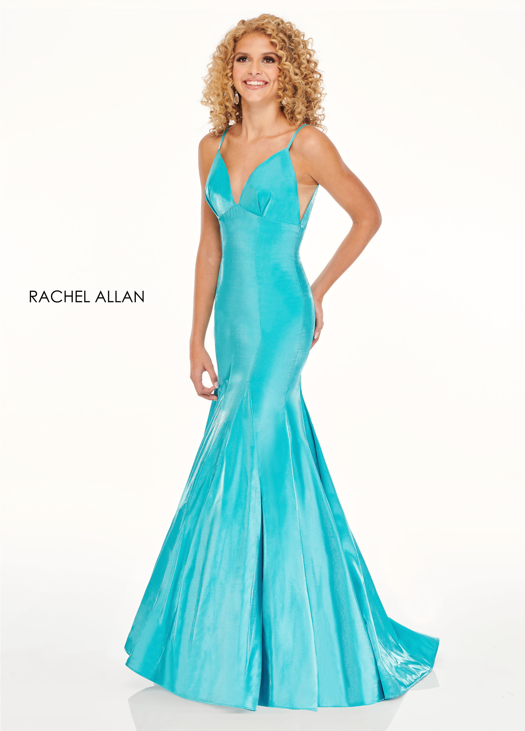 V-Neck Mermaid Prom Dresses in Color | Style - 7114