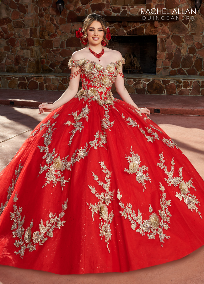 Sweetheart Ball Gown Alta Couture Quinceanera Gowns in Color | Style ...